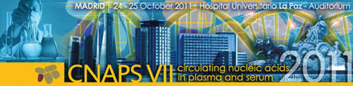 					View Vol 2, No 1S (2011): CNAPS VII, Circulating Nucleic Acids in Plasma and Serum, 24-25 October 2011, Madrid - Spain
				